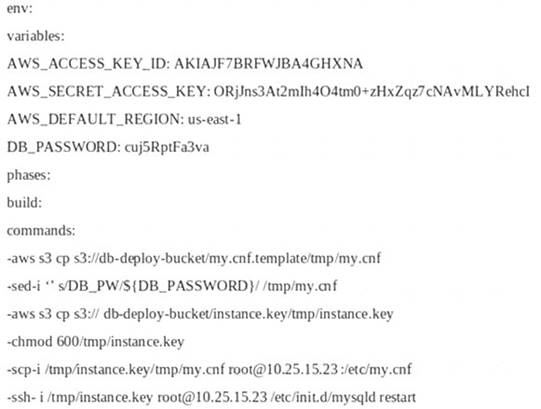 AWS-Certified-DevOps-Engineer-Professional dumps exhibit