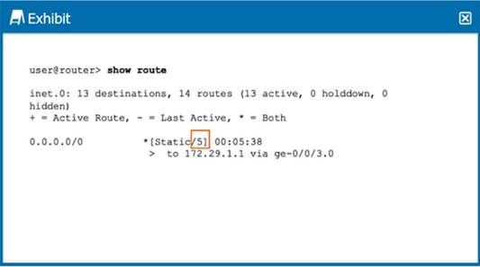 JN0-105 dumps exhibit