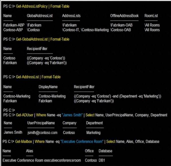 MS-203 dumps exhibit